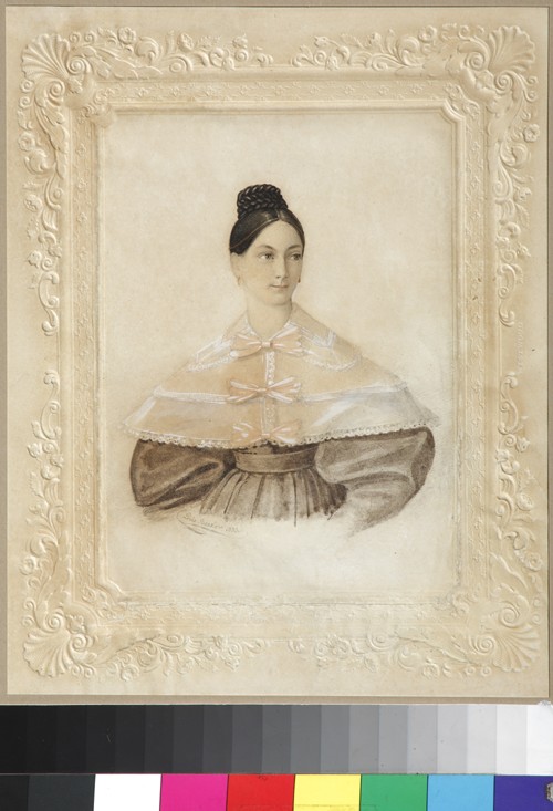 Portrait of Ekaterina Alexandrovna Sverbeeva, née Princess Shcherbatova od Unbekannter Künstler