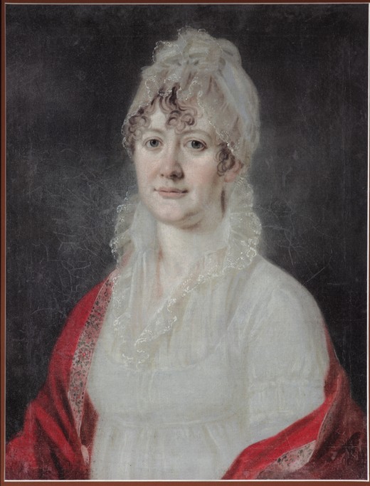 Portrait of Elizaveta Alexeevna Arsenyeva, née Stolypina (1773-1845) od Unbekannter Künstler
