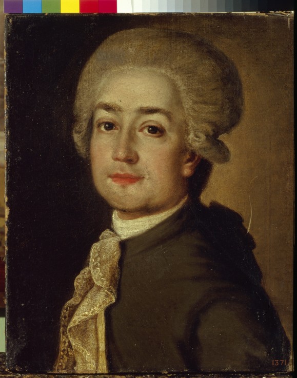 Portrait of the Composer Fyodor Fyodorovich Makarov (1756-1821) od Unbekannter Künstler