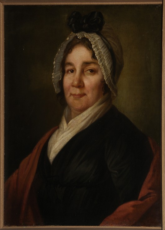 Portrait of Lyubov Petrovna Bakunina, née Countess Myshetskaya (1738-1814) od Unbekannter Künstler