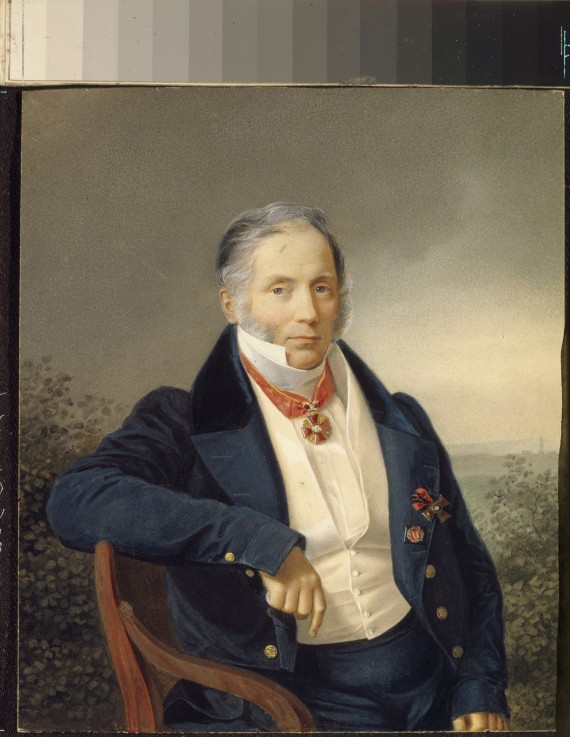 Portrait of the painter Alexander Sauerweid (1782-1844) od Unbekannter Künstler