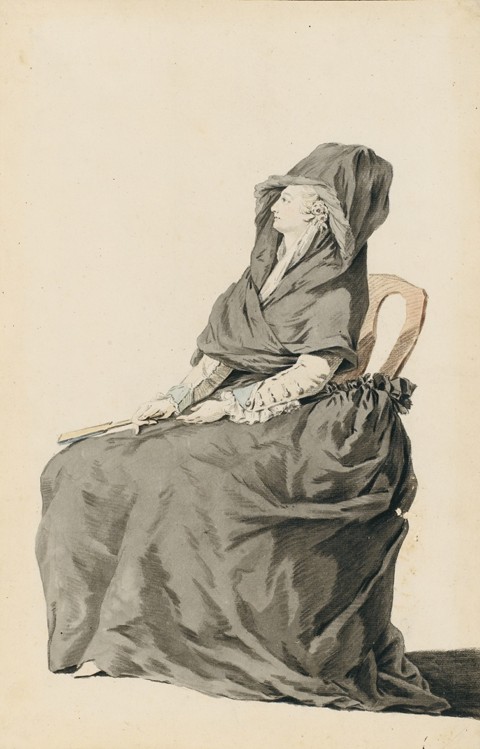Portrait of Marie Antoinette during her trial od Unbekannter Künstler