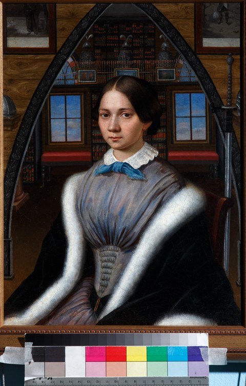 Portrait of Natalia Nikolaevna Korsakova od Unbekannter Künstler