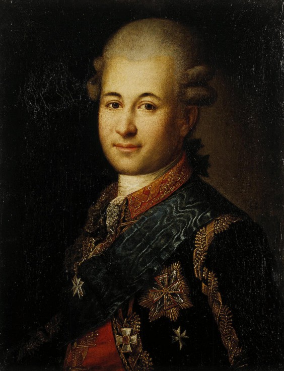 Portrait of Semyon Zorich (1745-1799), the Catherine the Great's Favourite od Unbekannter Künstler