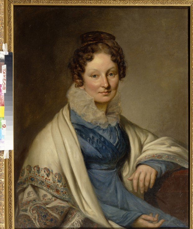 Portrait of Sophia Ivanovna Boratynskaya (1797-1862) od Unbekannter Künstler