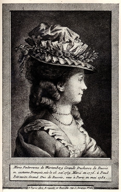 Portrait of Sophie Dorothea of Württemberg od Unbekannter Künstler