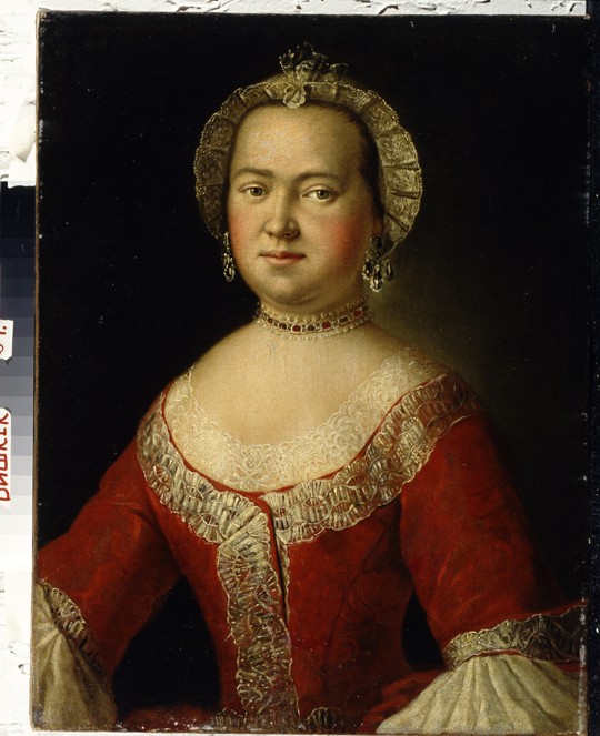 Portrait of Vera Dmitrievna Rezvaya (1809-1849) od Unbekannter Künstler