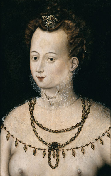 Portrait of a young lady. An Allegory of Beauty od Unbekannter Künstler