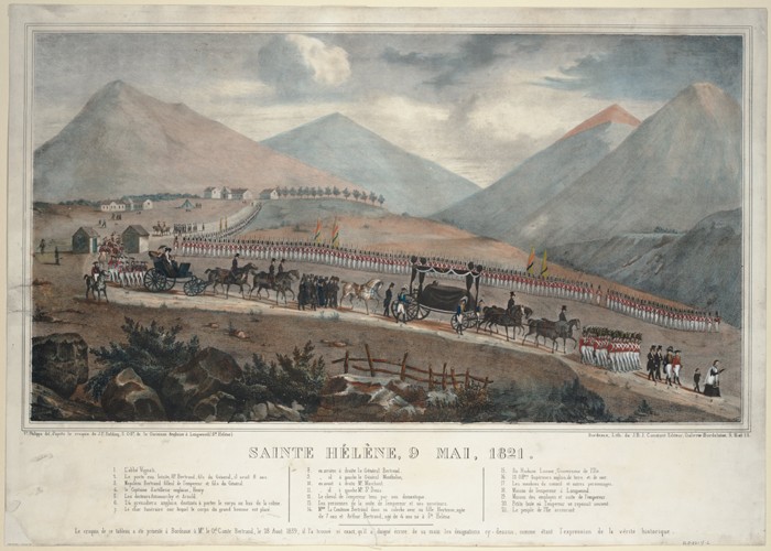 Saint Helena, 9th May 1821 od Unbekannter Künstler