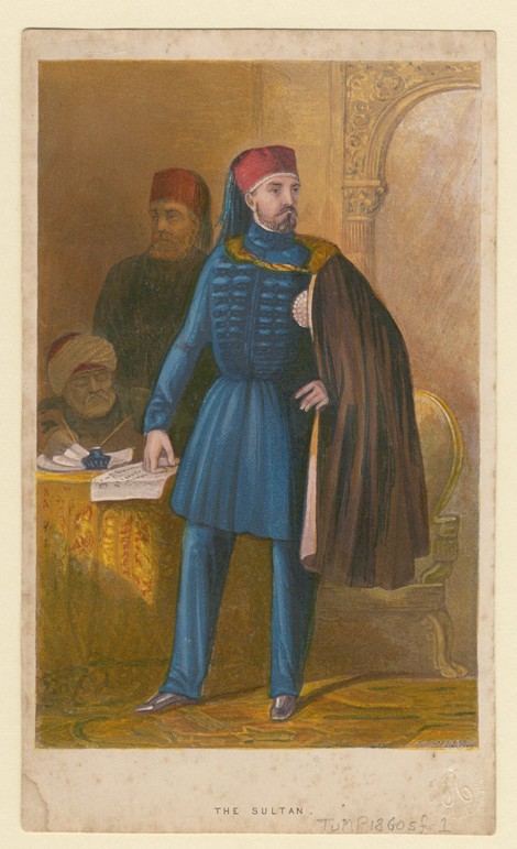 Sultan Abdülmecid I (1823-1861) od Unbekannter Künstler