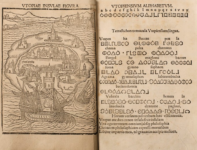 Utopia by Thomas More od Unbekannter Künstler