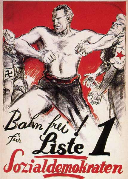 Vote Social Democrats. SPD election poster od Unbekannter Künstler
