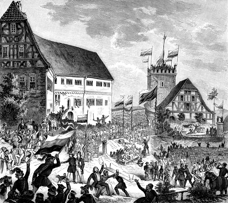 The Wartburg festival on 12 Juny 1848 od Unbekannter Künstler