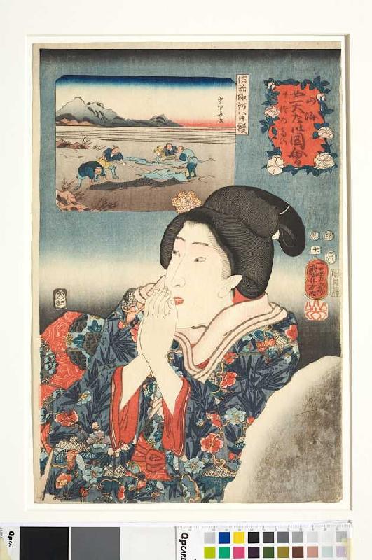 Die Provinz Shinano (Blatt 20 aus der Serie Die Schätze von Bergen und Seen) od Utagawa Kuniyoshi