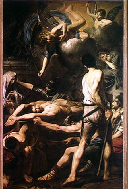 Martyrdom of St. Processus and St. Martinian od Valentin de Boulogne