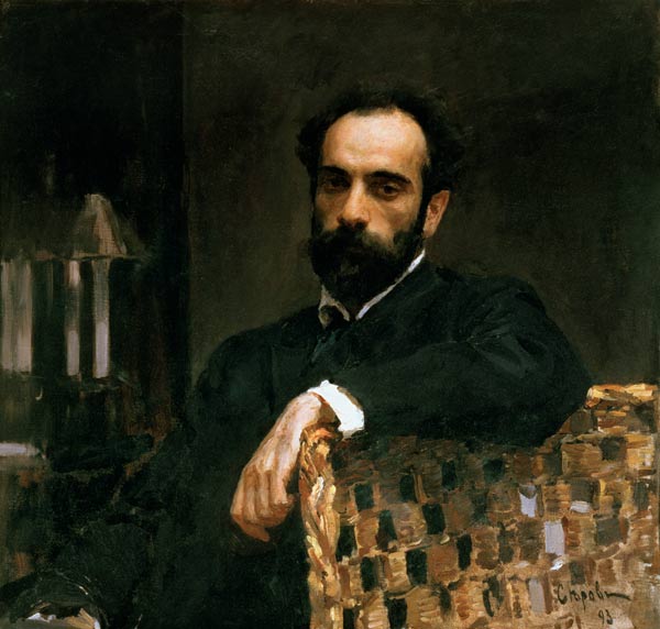 Portrait of the artist Isaak Ilyich Levitan (1860-1900) od Valentin Alexandrowitsch Serow