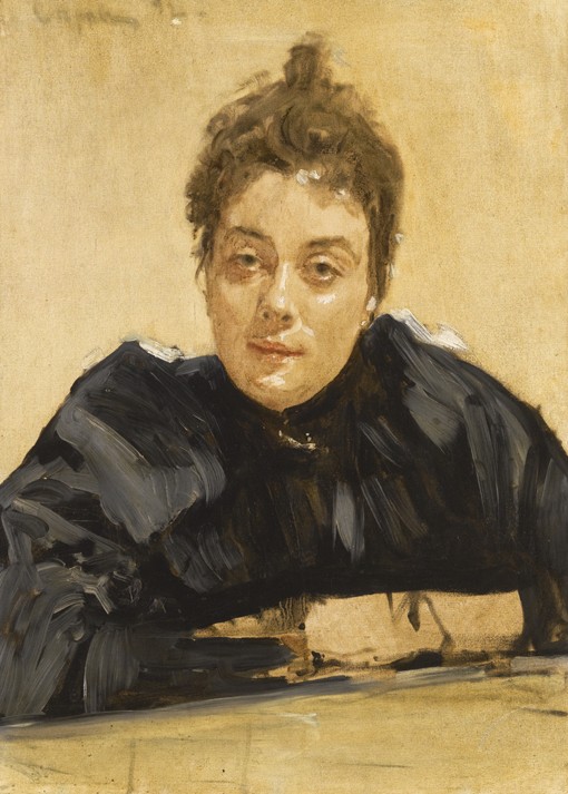 Portrait of the artist Maria Yakunchikova-Weber (1870-1902) od Valentin Alexandrowitsch Serow