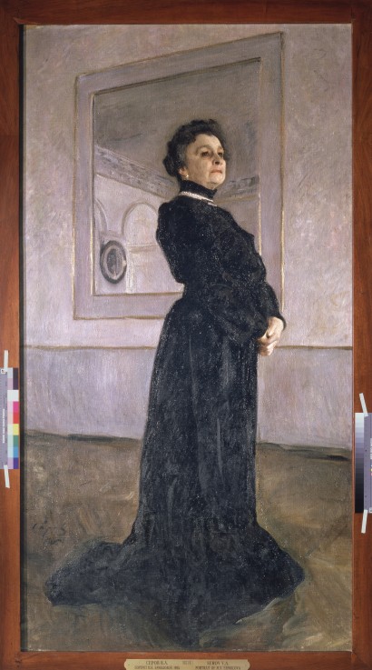 Portrait of the actress Maria Yermolova (1853-1928) od Valentin Alexandrowitsch Serow