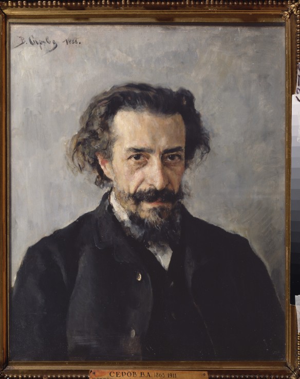 Portrait of composer Pavel Ivanovich Blaramberg (1841-1908) od Valentin Alexandrowitsch Serow