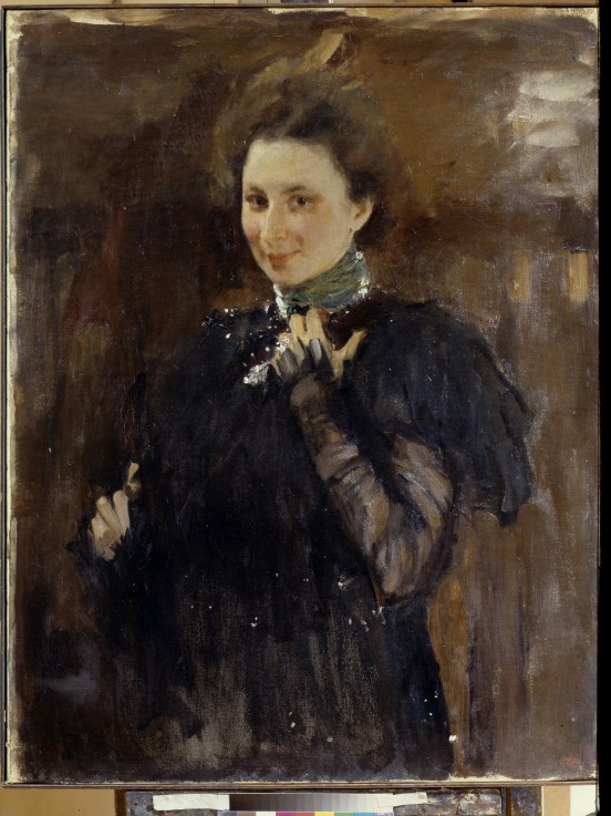 Portrait of Mara Oliv (1870-1963) od Valentin Alexandrowitsch Serow