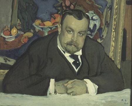Portrait of I. Morosov od Valentin Alexandrowitsch Serow