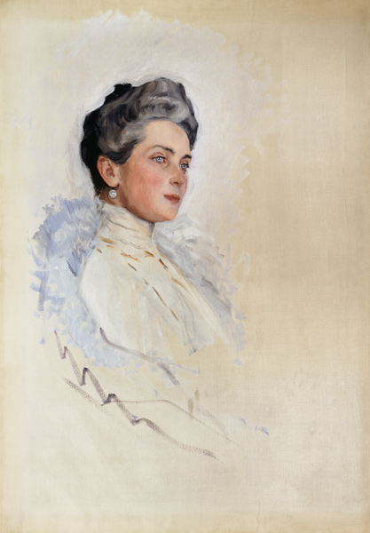 Portrait of Princess Zinaida Yusupova (1861-1939) od Valentin Alexandrowitsch Serow