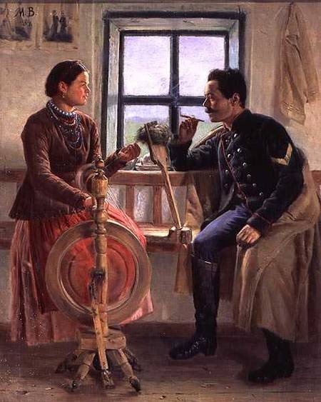 Talk at the Spinning Wheel od Mikhail Nikolaevich Vasilev