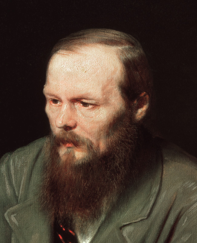 Portrait of Fyodor Dostoyevsky (1821-81) 1872 (detail of 67923) od Vasili Grigorevich Perov