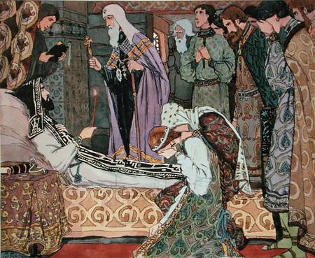 Deathbed of the Grand Duke Dmitry of Don (1350-89) od Vasili Vasil'evich Vladimirov