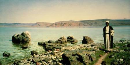 At the Sea of Galilee od Vasilij Dimitrijewitsch Polenov