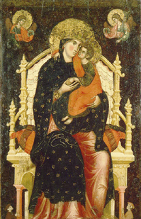 Maria mit dem Kind auf dem Thron. od Venezianisch