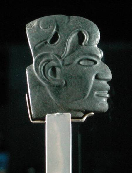 Votive Axe Head, late classic period od Veracruz
