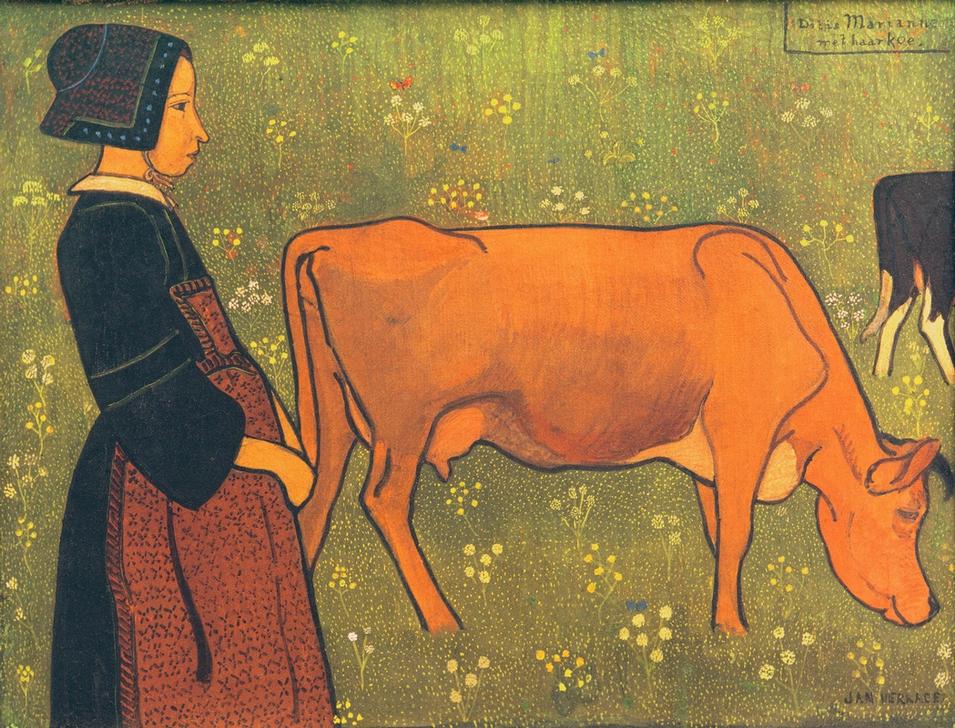 Marianne et sa vache od Jan Verkade