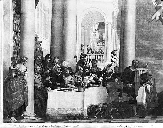 The Meal at the House of Simon the Pharisee, detail of the left hand side od Veronese, Paolo (eigentl. Paolo Caliari)
