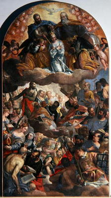 Coronation of the Virgin, 1586 (oil on canvas) od Veronese, Paolo (eigentl. Paolo Caliari)