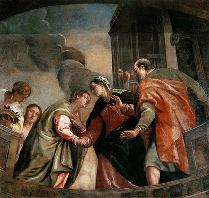 The Visitation (oil on canvas) od Veronese, Paolo (eigentl. Paolo Caliari)