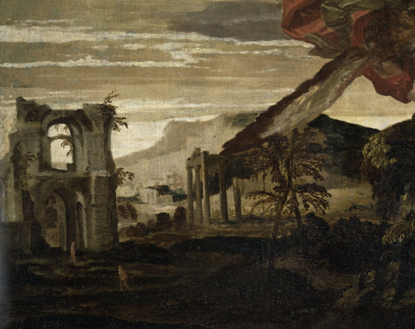 P.Veronese, Landscape with ruins od Veronese, Paolo (eigentl. Paolo Caliari)