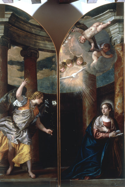 P.Veronese / Annunciation to Mary / Ptg. od Veronese, Paolo (eigentl. Paolo Caliari)