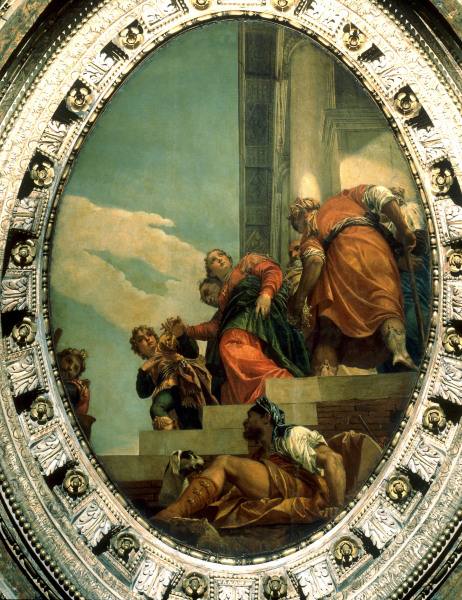 Banishment of Queen Vashti / Veronese od Veronese, Paolo (eigentl. Paolo Caliari)
