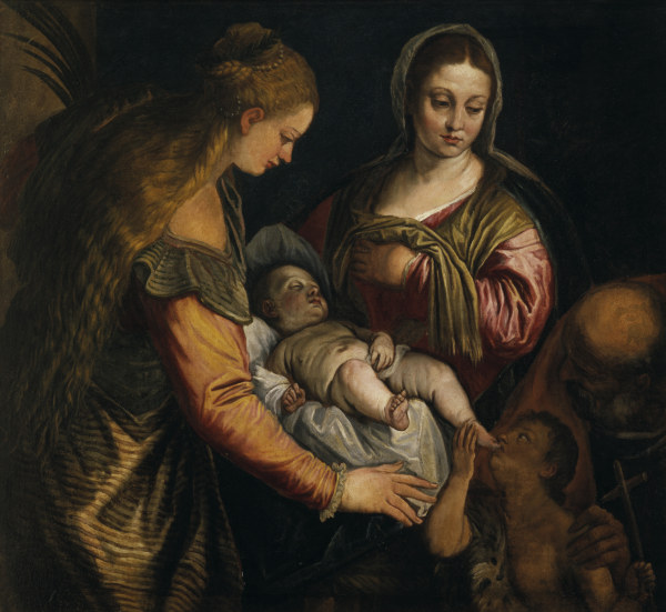 P.Veronese, Holy Family with Barbara od Veronese, Paolo (eigentl. Paolo Caliari)