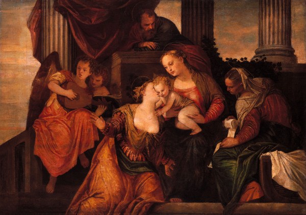 Veronese / Myst.Marriage of St.Catherine od Veronese, Paolo (eigentl. Paolo Caliari)