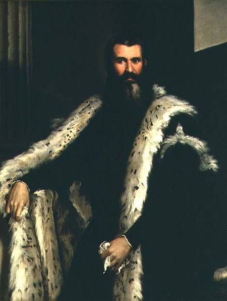 Portrait of a Man in a Fur Coat od Veronese, Paolo (eigentl. Paolo Caliari)