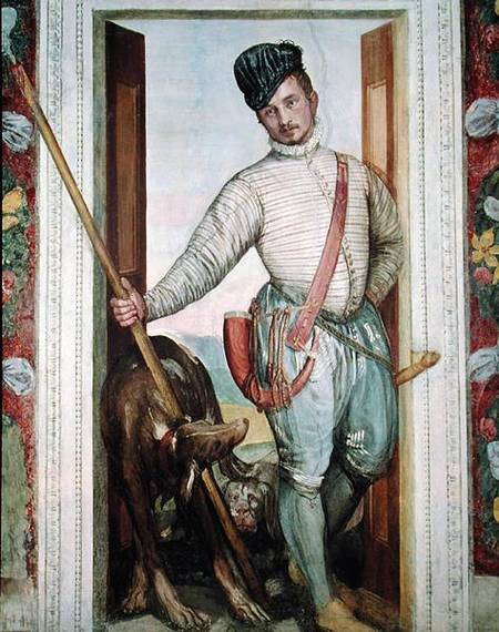 Self Portrait in Hunting Costume od Veronese, Paolo (eigentl. Paolo Caliari)