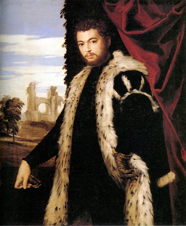 Portrait of a Young Man Wearing Lynx Fur od Veronese, Paolo (eigentl. Paolo Caliari)