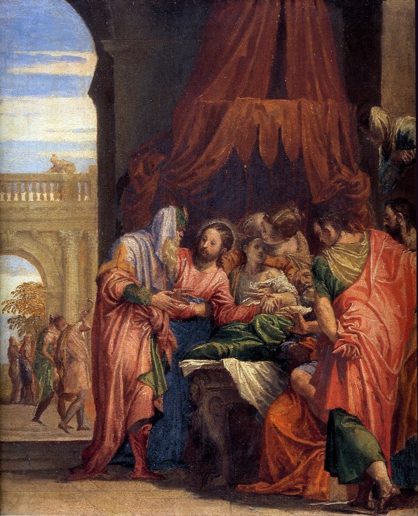Raising of Jairus' Daughter od Veronese, Paolo (eigentl. Paolo Caliari)