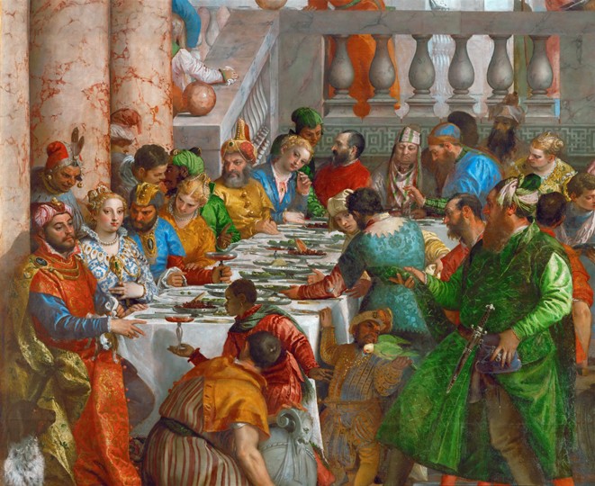 The Wedding Feast at Cana (Detail) od Veronese, Paolo (eigentl. Paolo Caliari)
