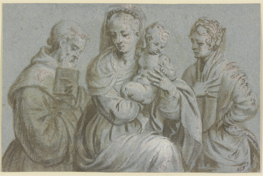 Maria mit dem Jesuskind zwischen Joseph und der Heiligen Katharina od Veronese, Paolo (eigentl. Paolo Caliari)