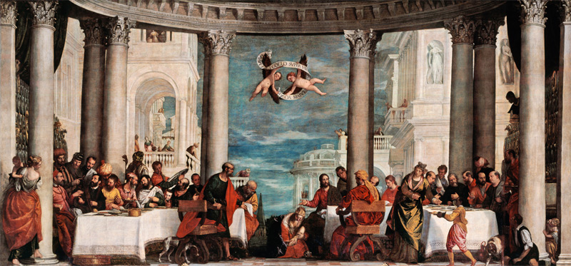 Feast in the House of Simon the Pharisee od Veronese, Paolo (eigentl. Paolo Caliari)