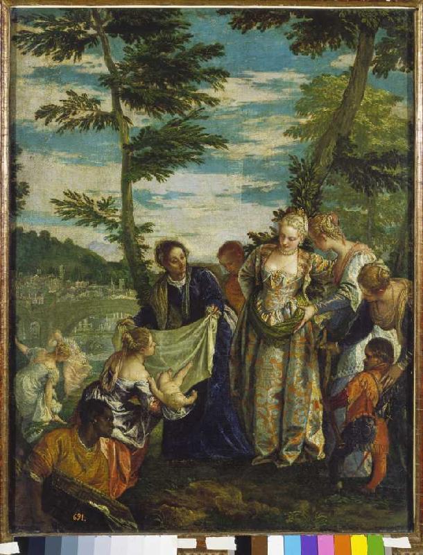 The Auffindung of the Moses boy od Veronese, Paolo (eigentl. Paolo Caliari)