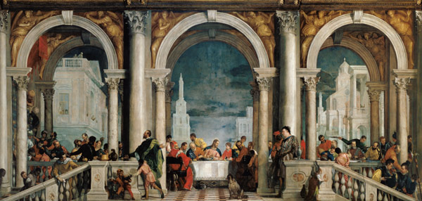 Banquet in the House of Levi. od Veronese, Paolo (eigentl. Paolo Caliari)
